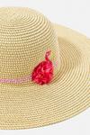Angels by Accessorize Girls Flamingo Floppy Hat thumbnail 2