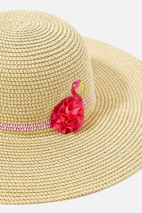 Angels by Accessorize Girls Flamingo Floppy Hat 2