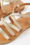 Angels by Accessorize Girls Leather Plaited Strappy Sandals thumbnail 3