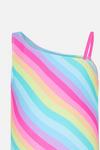 Accessorize Girls Rainbow Stripe Swimsuit thumbnail 2