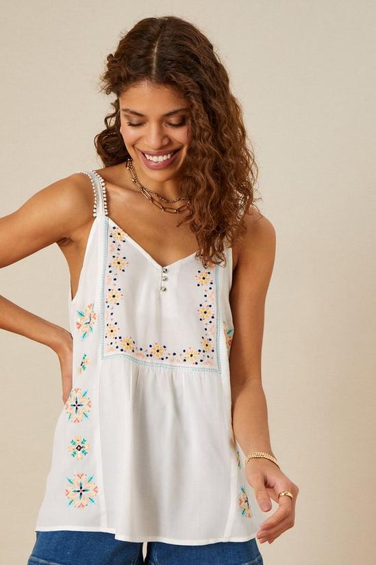 Monsoon Embroidered Cami Top 1