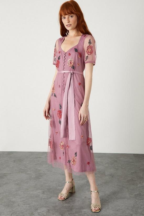 Monsoon 'Clarisse' Embellished Midi Dress 1