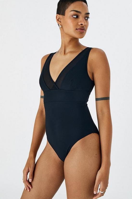 Accessorize 'Lexi' Mesh Shaping Swimsuit 1