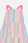 Angels by Accessorize Rainbow Stripe Tiered Dress thumbnail 2