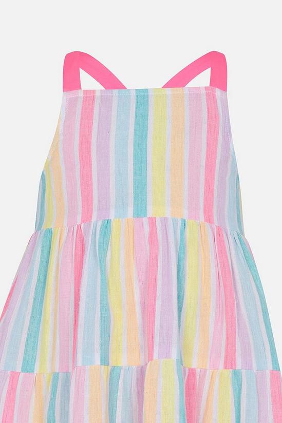 Angels by Accessorize Rainbow Stripe Tiered Dress 2