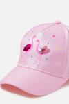 Angels by Accessorize Girls Flamingo Sequin Baseball Hat thumbnail 2