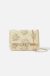 Accessorize Natural Embellished Clutch Bag thumbnail 1
