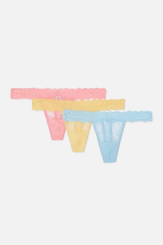 Accessorize Lace Thong Multipack 1