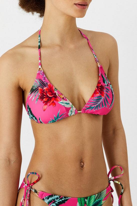 Accessorize Tropical Triangle Bikini Top 2