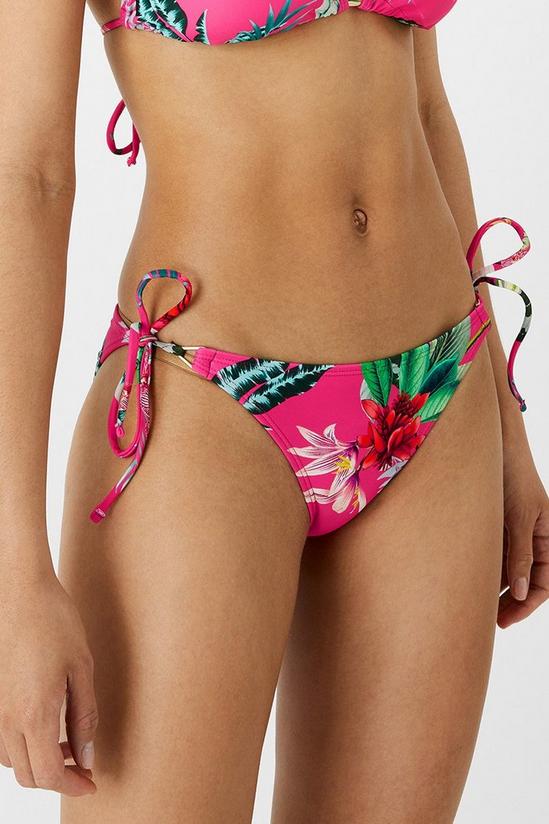 Accessorize Tropical Tie Side Bikini Bottoms 2