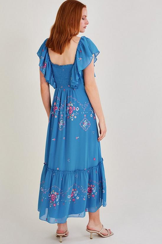 Monsoon 'Sylvia' Embroidered Midi Dress 3