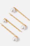 Accessorize Pearl Embellished Hair Slides Multipack thumbnail 2