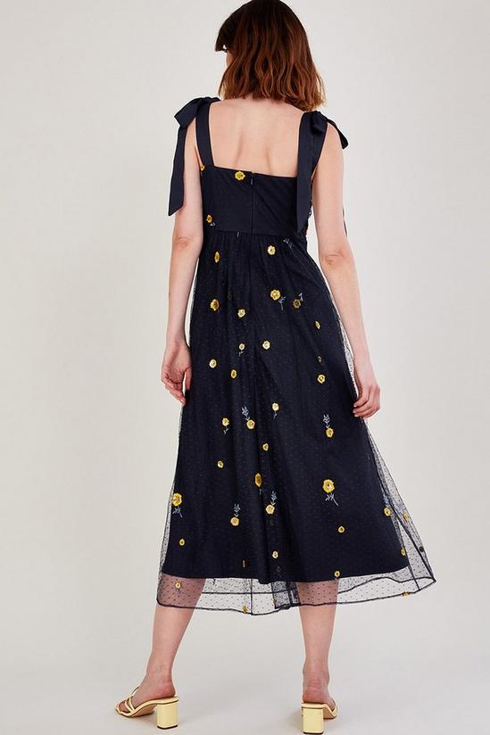 Monsoon 'Marisa' Embroidered Midi Dress 3