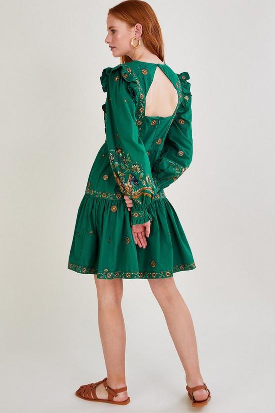 Monsoon 'Gianna' Embroidered Poplin Short Dress 3