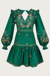 Monsoon 'Gianna' Embroidered Poplin Short Dress thumbnail 4