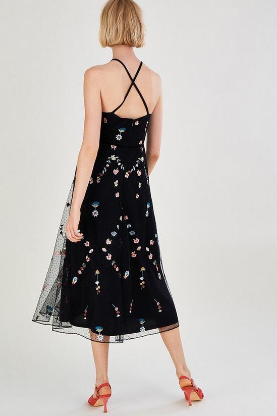 Monsoon 'Allison' Embroidered Midi Dress 3
