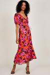 Monsoon 'Kerry' Satin Jacquard Floral Print Dress thumbnail 1