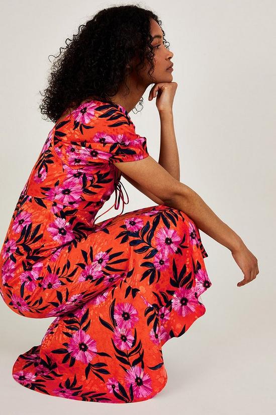 Monsoon 'Kerry' Satin Jacquard Floral Print Dress 2