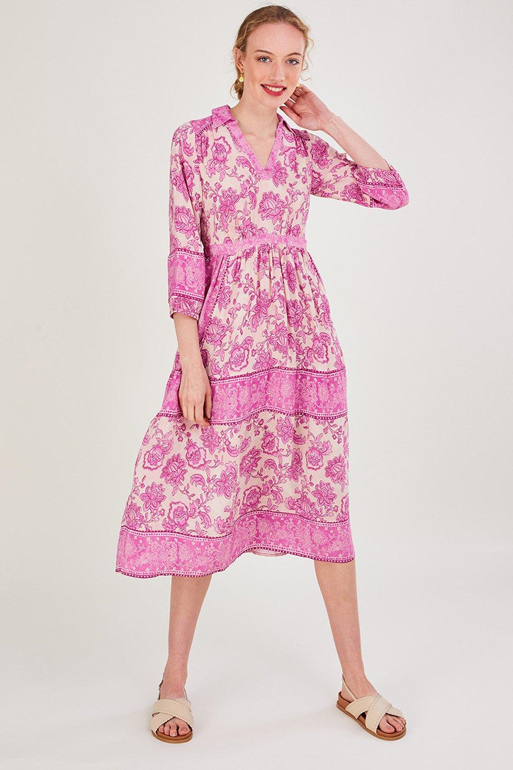 'Pia' Placement Print Dress