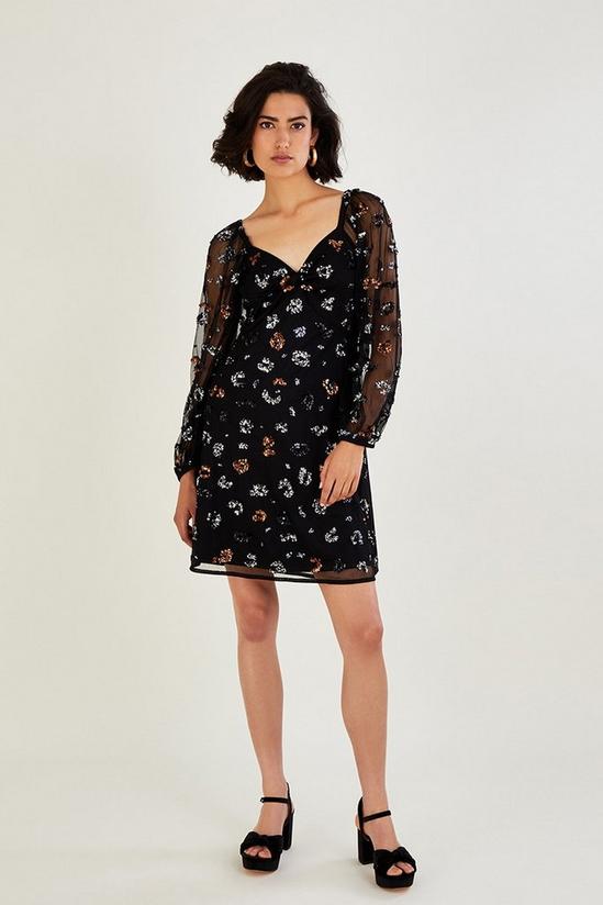 Monsoon 'Marianly' Sequin Animal Print Dress 1