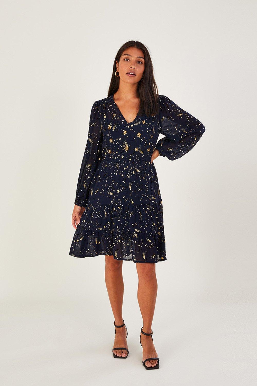 'Constella' Foil Sequin Dress