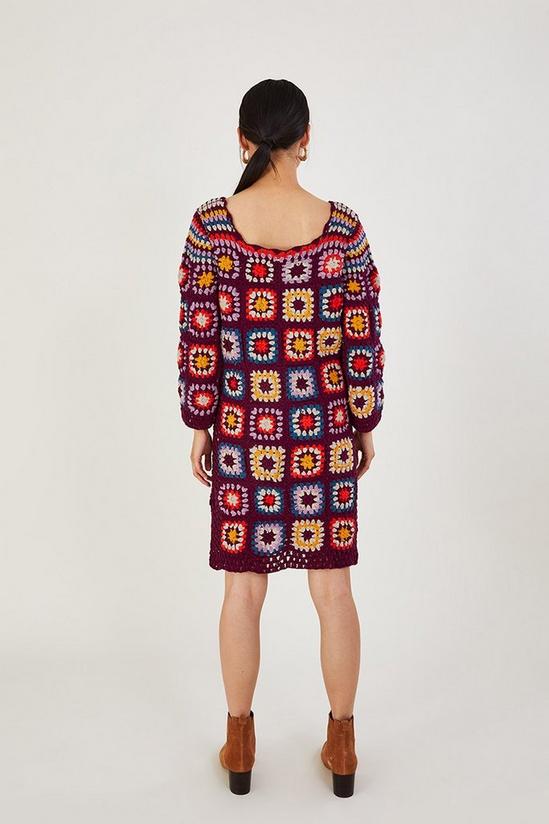 Monsoon Hand Crochet Patchwork Dress 3