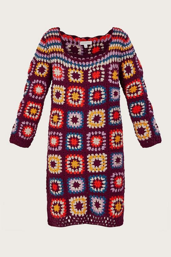 Monsoon Hand Crochet Patchwork Dress 4