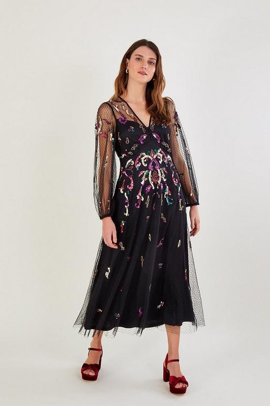 Monsoon 'Colbie' Embellished Midi Dress 1