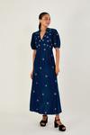 Monsoon 'Patrice' Velvet Embroidered Tea Dress thumbnail 1