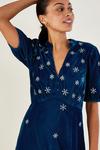 Monsoon 'Patrice' Velvet Embroidered Tea Dress thumbnail 2