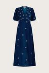 Monsoon 'Patrice' Velvet Embroidered Tea Dress thumbnail 4