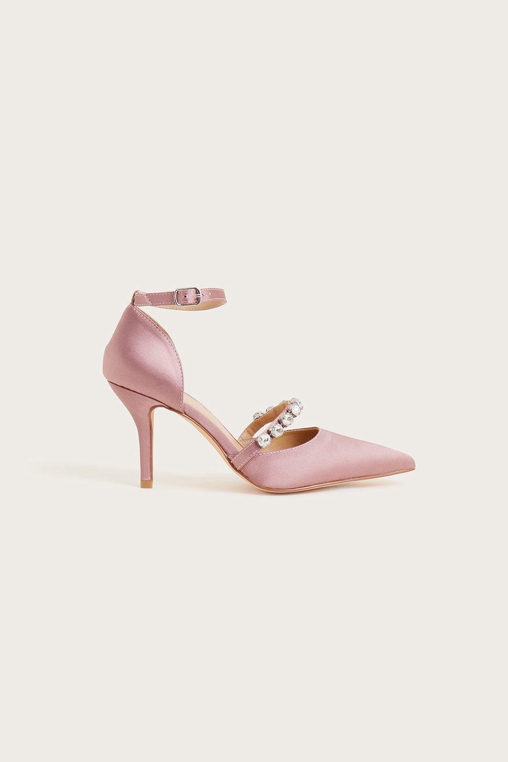 Buy Coast Tess Diamante Court Shoes In Rose Gold