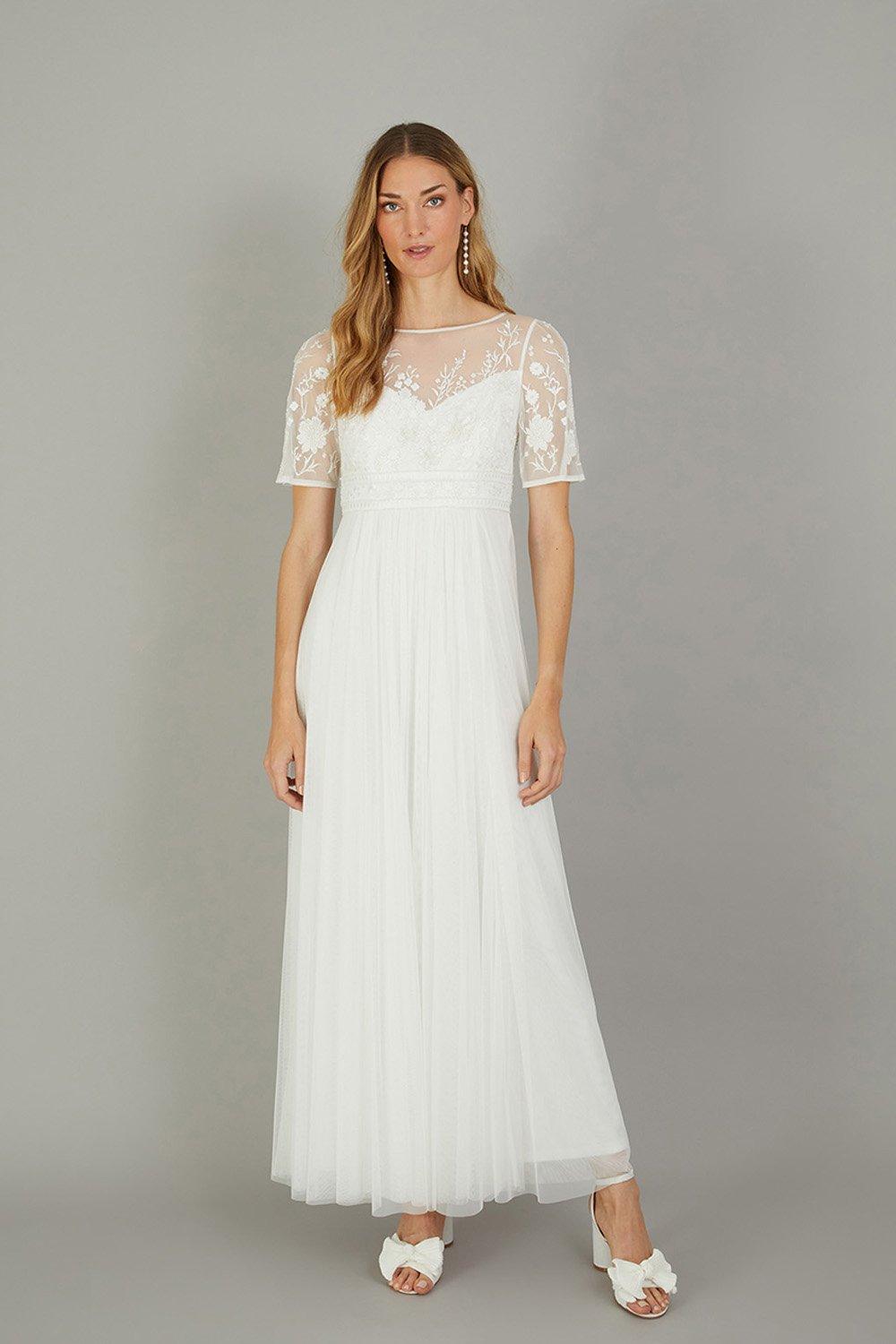 'Ali' Embroidered Bridal Maxi Dress