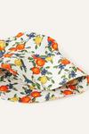 Accessorize Orange and Lemon Print Bucket Hat in Linen Blend thumbnail 2
