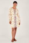 Monsoon Aztec Print and Embroidered Short Dress thumbnail 1