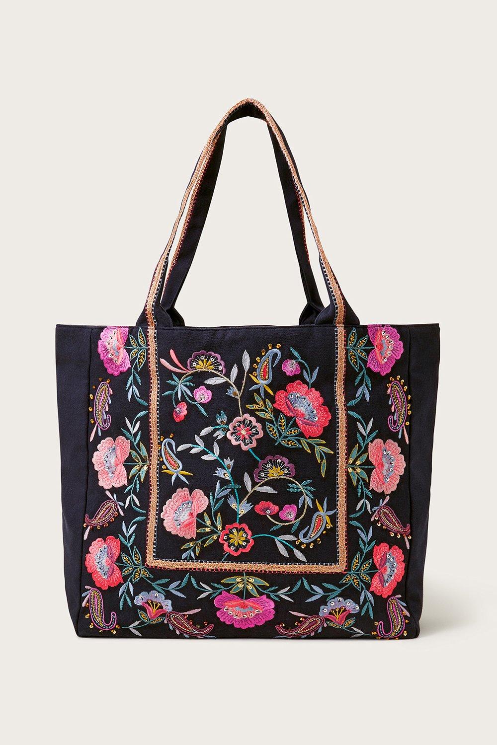 Bags & Purses | Embroidered Shopper Bag | Monsoon