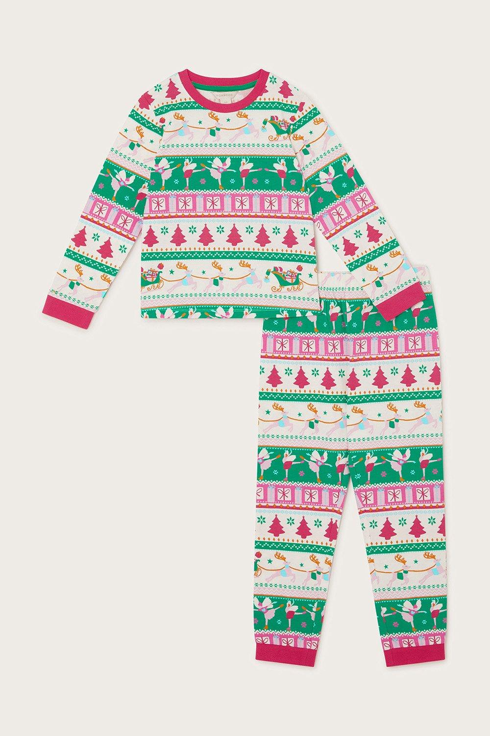 Christmas Jersey Pyjama Set