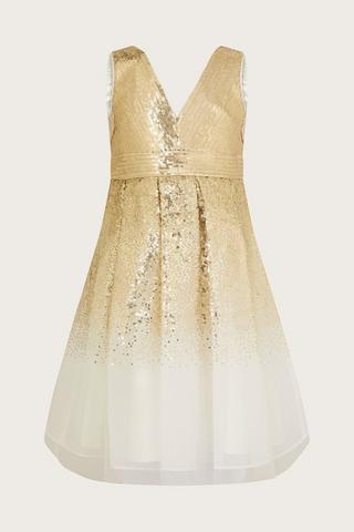 Product 'Elle' Sequin Party Dress Gold