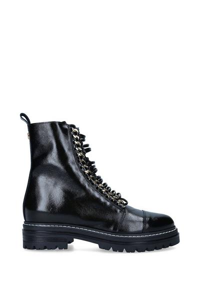 'Sultry Chain' Leather Boots