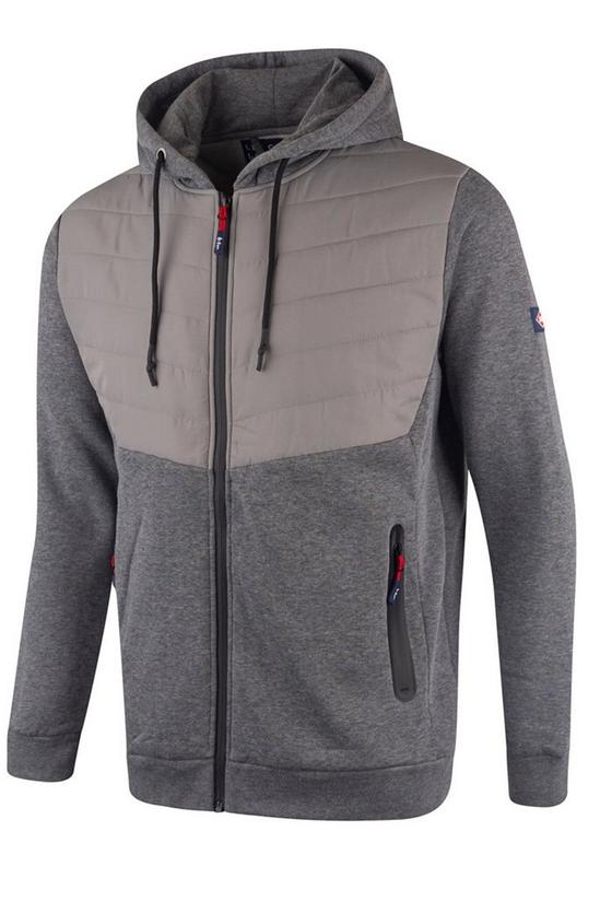 Lee Cooper Workwear Quilted Hooded Sweat Jacket 3