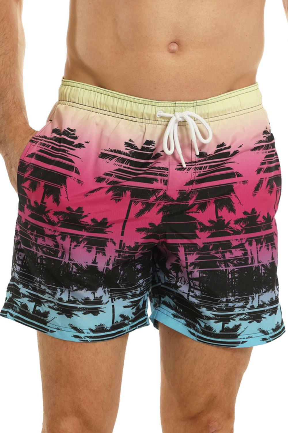Palm Tree Printed Swim Shorts
