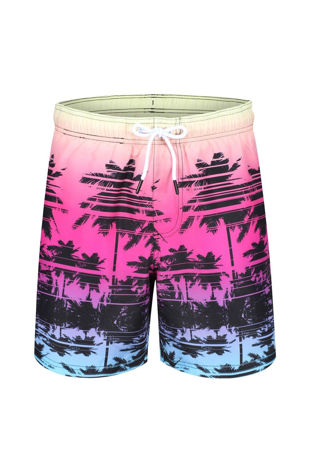 Palm Tree Print Swim Shorts