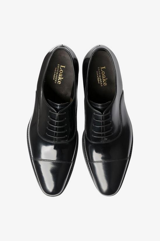 Loake Shoemakers 'Smith' Black Toe Cap Oxford Shoes 3