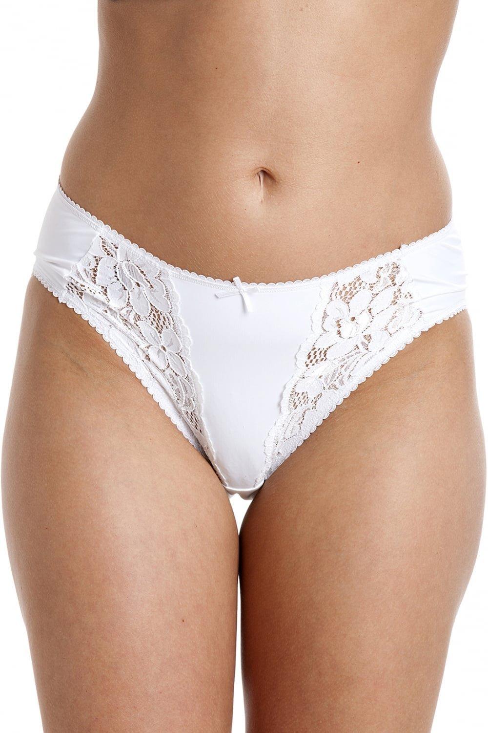 Classic Three Pack Sheer Floral Lace Mesh Briefs