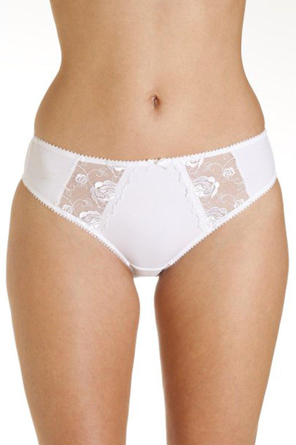 Three Pack Lace Embroidered Briefs
