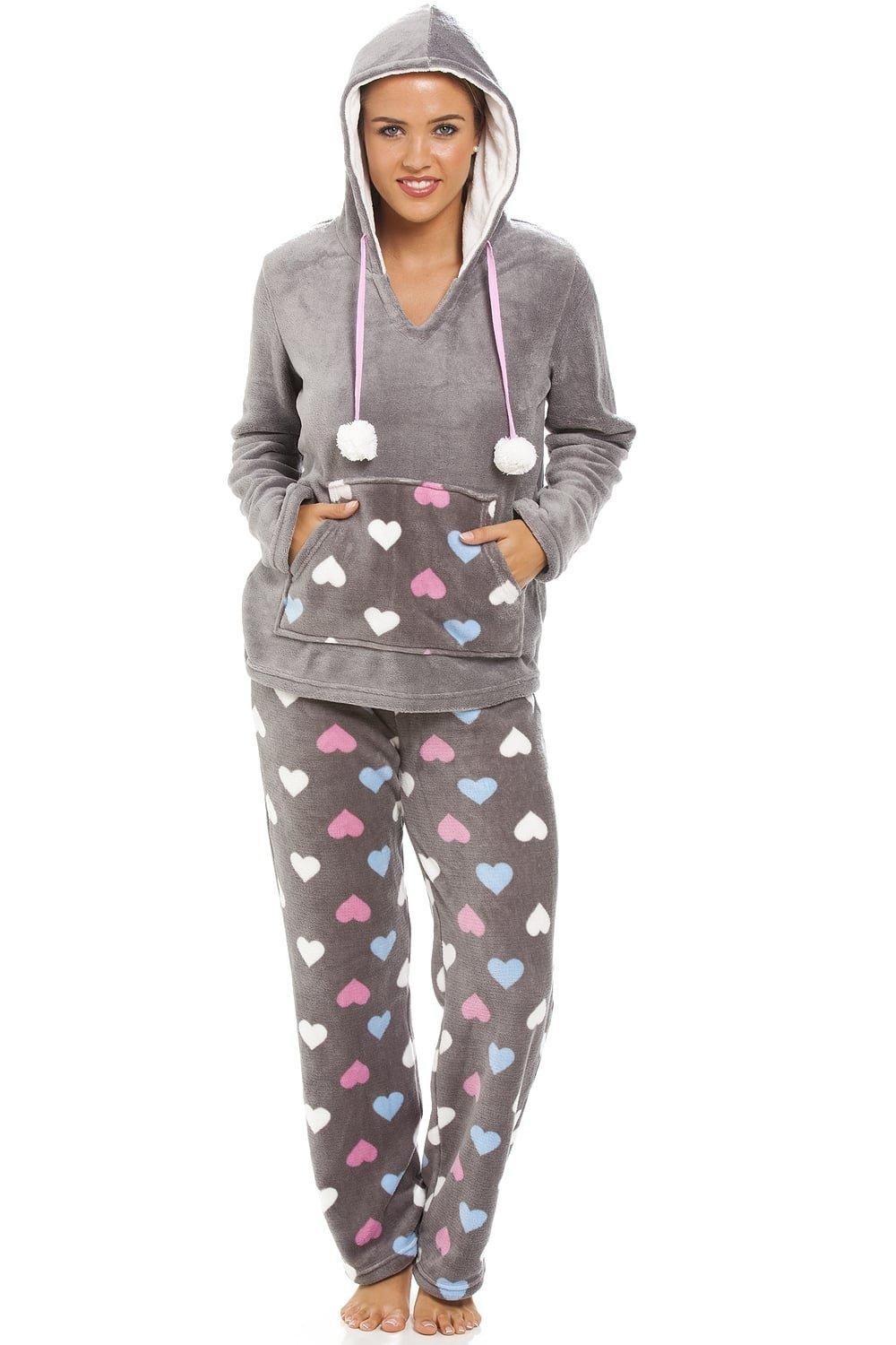 Multicoloured Heart Print Supersoft Pyjama Set