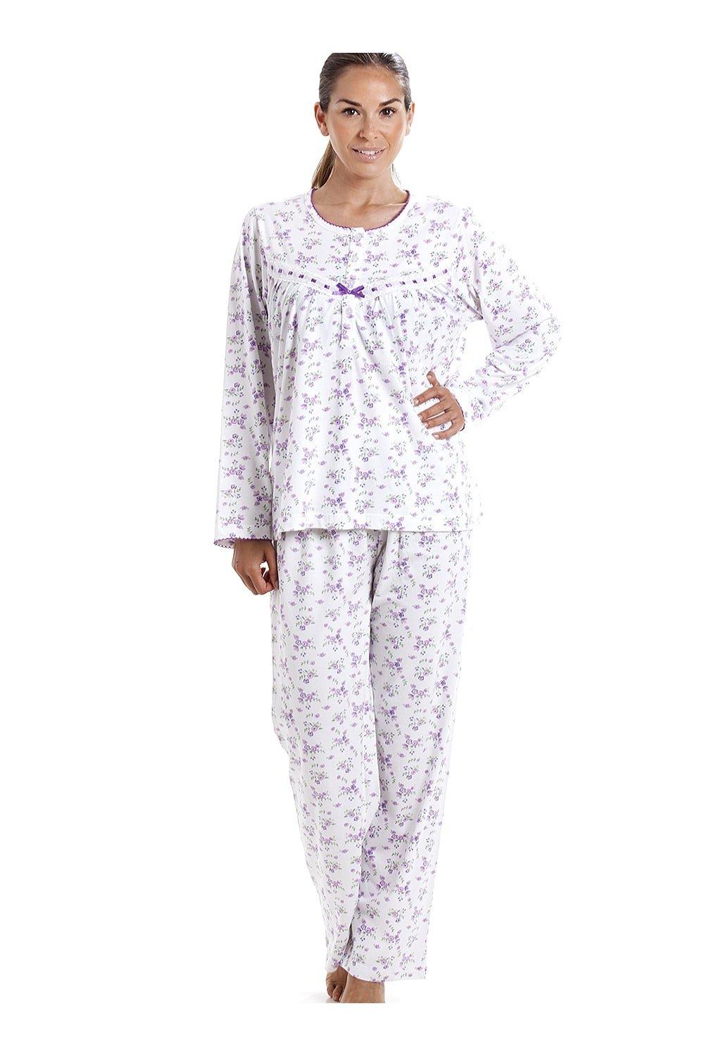 Classic Jersey Cotton Ditsy Floral Print Pyjama Set