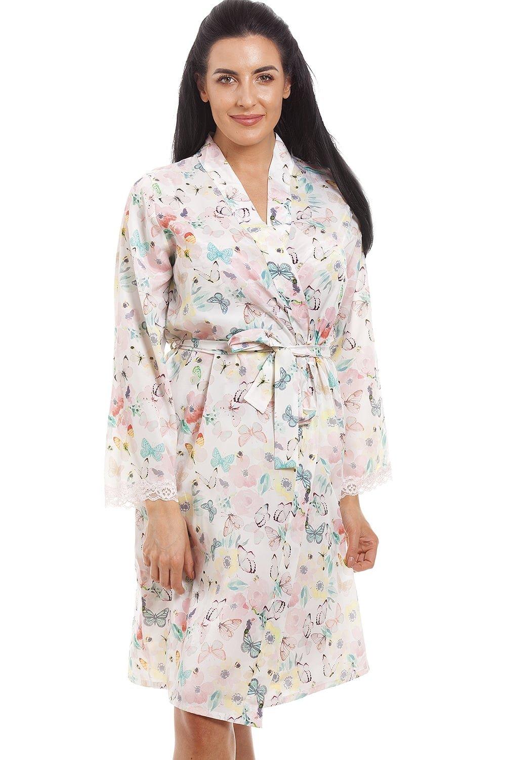 Butterfly And Bumble Bee Print Dressing Gown