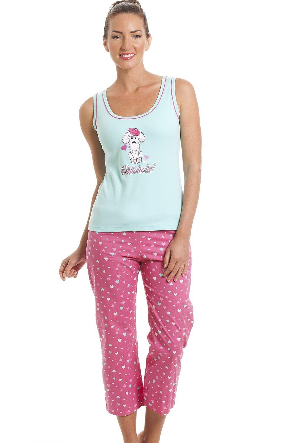 Poodle Character Capri Cotton Pyjama Set