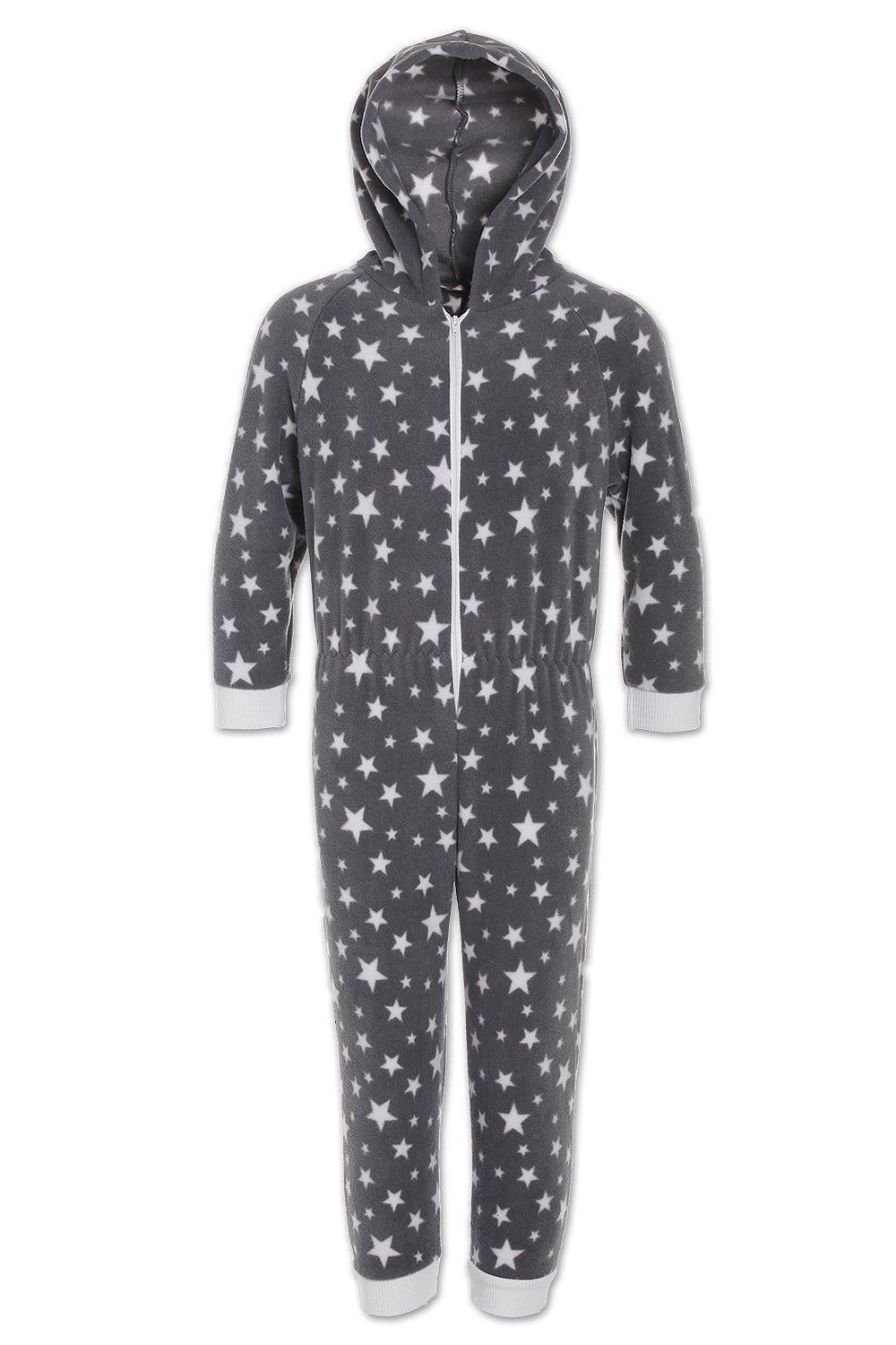Supersoft Star Print Hooded All In One Onesie